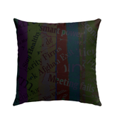 Close-up of Hibiscus Harmony Outdoor Pillow's weather-resistant fabric.